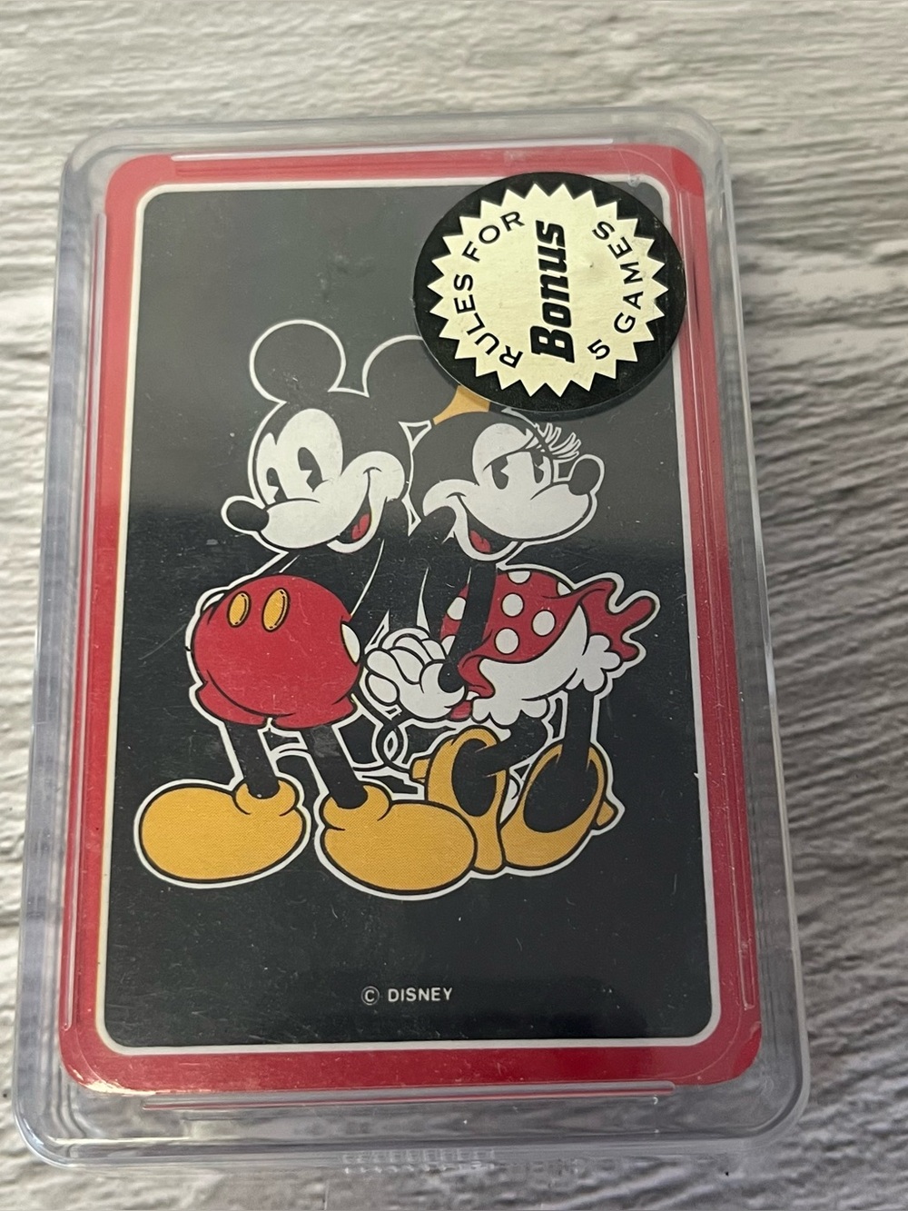 NEW Disney's Mickey and Minnie Playing Cards Full Set with Case